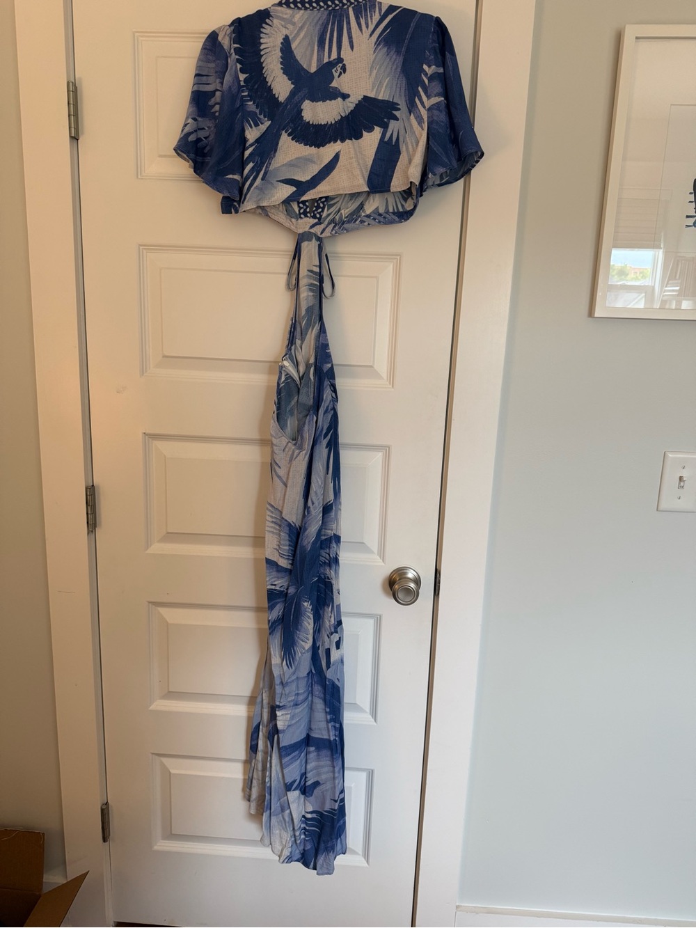 Farm Rio Blue Cutout Maxi Dress - Picture 5 of 6